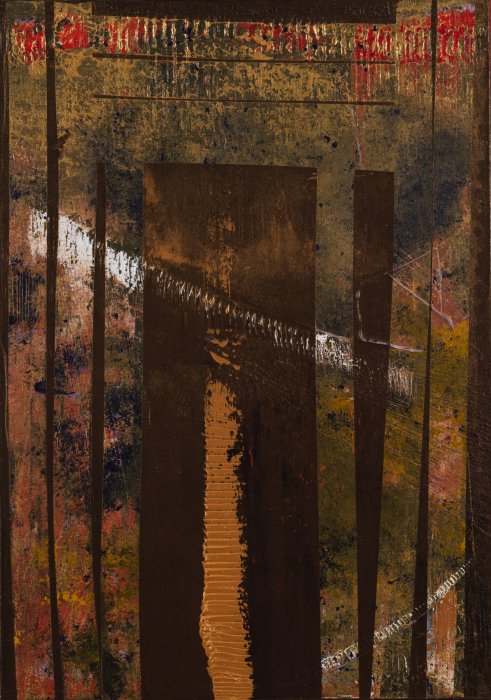 Forêt sacrilège IV, 2016, acrylique sur toile, 65 x 92 cm.