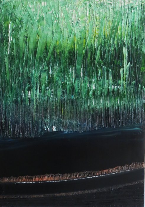 Labours à l'huile VIII, 2015, huile sur toile, 46 x 65 cm.