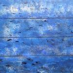 Puiser le Bleu 21, 2025, acrylique, 100 x 80 cm.