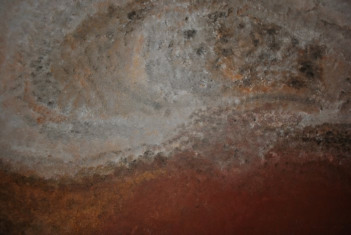Embryons rupestres, 2013, acrylique sur toile, 100 x 89 cm.