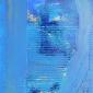 Puiser le Bleu 26, 2025, acrylique et pigment, 50 x 70 cm.