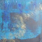 Puiser le Bleu 34, 2025, acrylique, 50 x 70 cm.