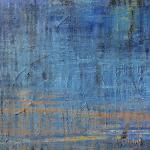 Puiser le Bleu 35, 2025, acrylique, 197 x 95 cm.