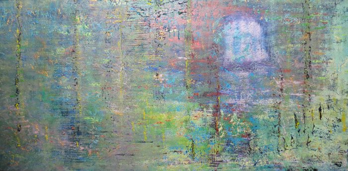 sans titre 2025, acrylique, 195 x 97 cm.
